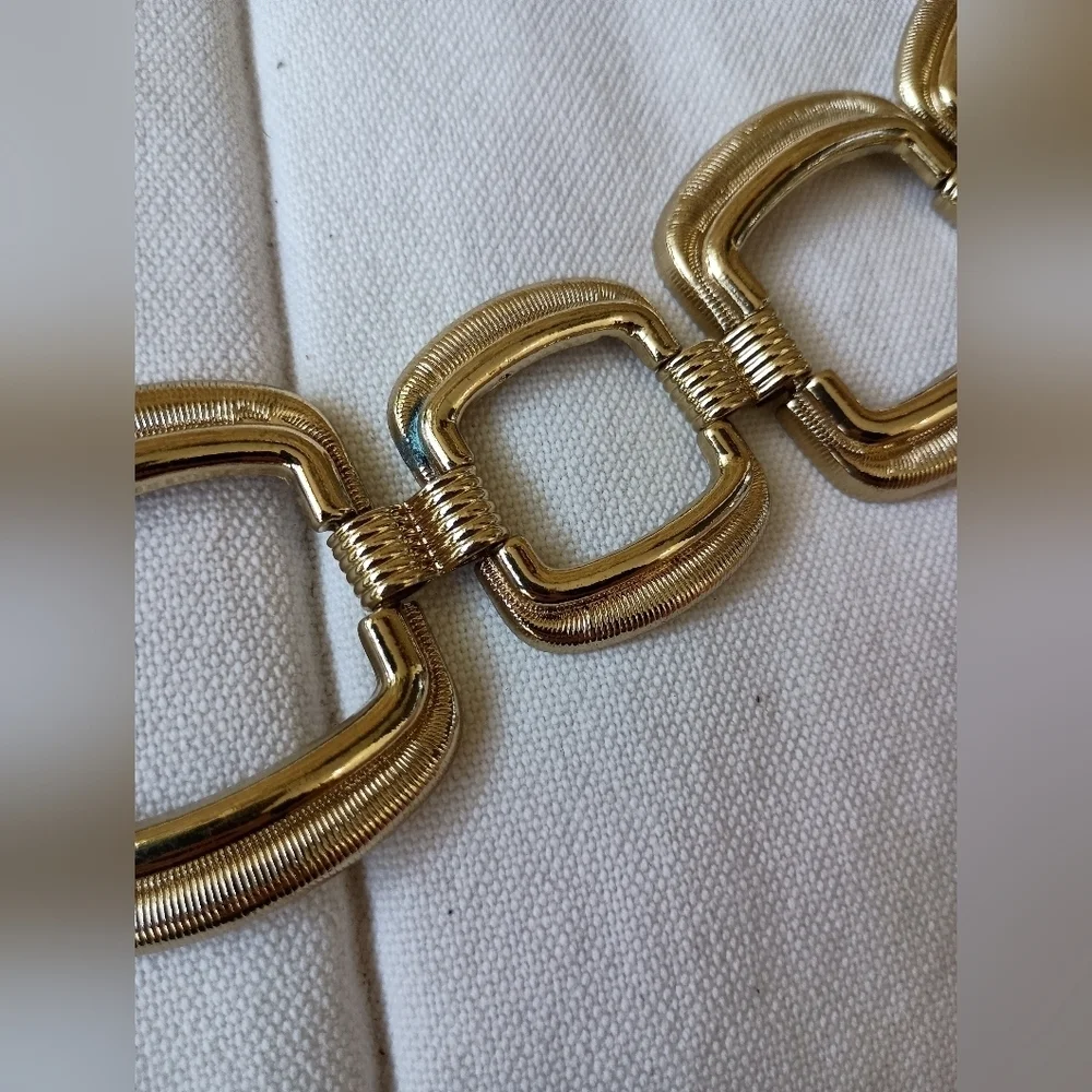 Vintage Elegant Gold Link Women's Belt